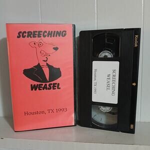 Screeching Weasel VHS Live Houston Texas 1993 Punk Rock Concert Video